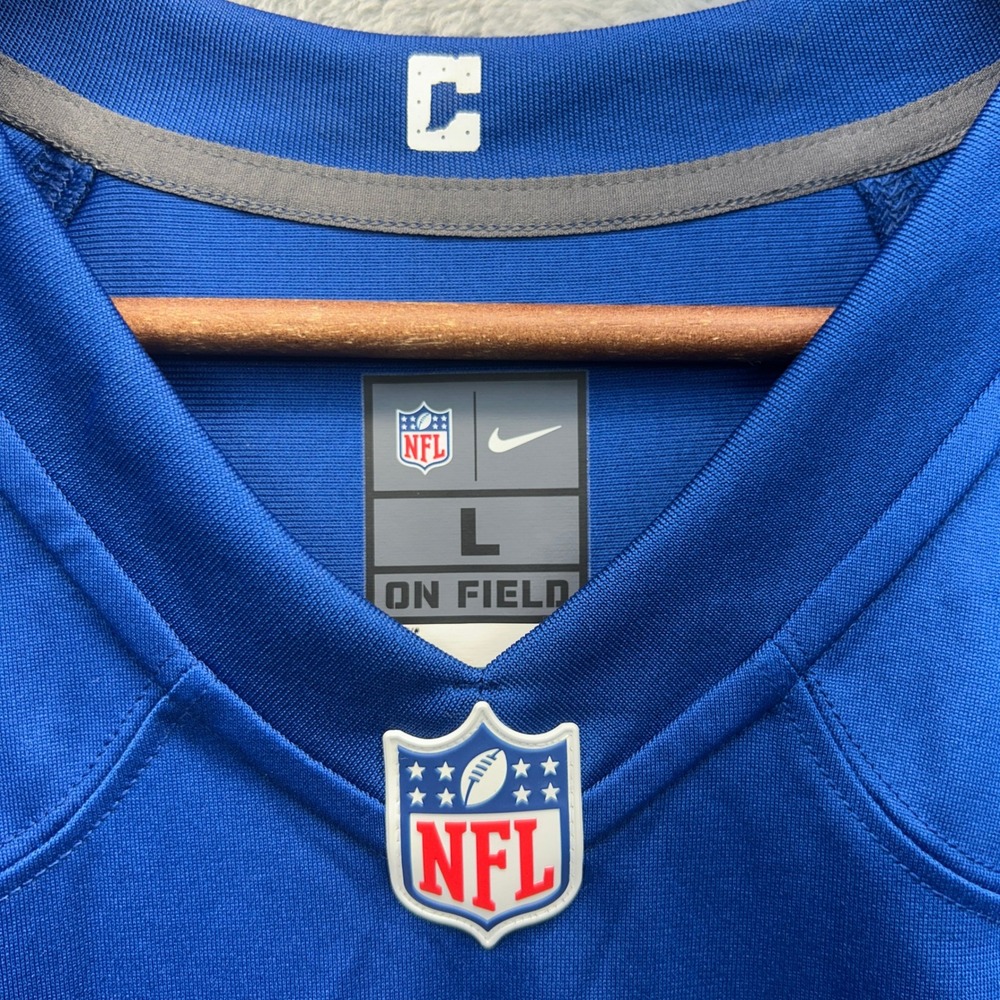 Nike NFL On Field Indianapolis Colts Jersey Mens Large Blue Blank Team Jersey - Picture 3 of 7